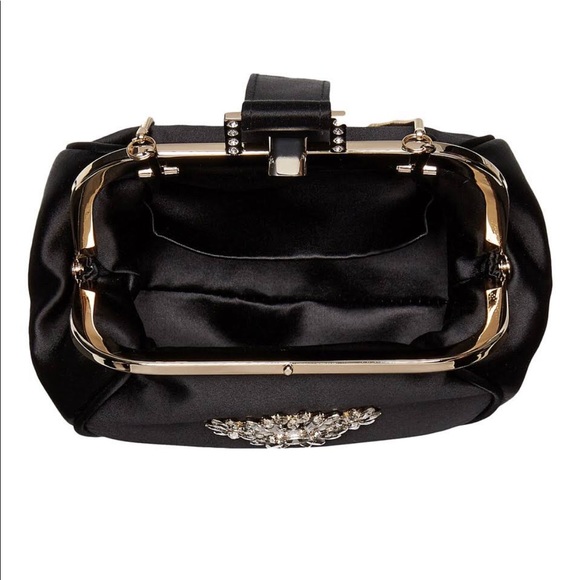 BADGLEY MISCHKA | Addison Satin Jeweled Wristlet ▪️Last One▪️ - Picture 5 of 7